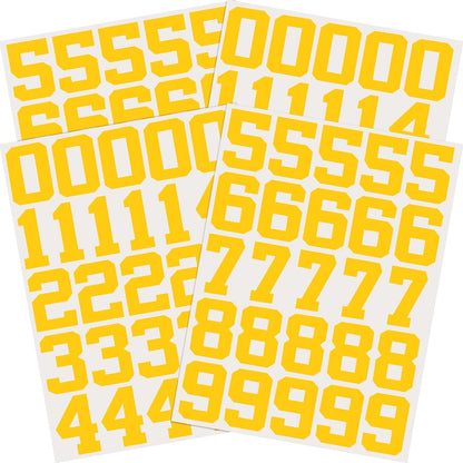 102 Pcs Sports Helmet Numbers Sticker 1.25 Inch Vinyl Helmet Numbers Decals Self Adhesive Hockey Stickers for Baseball, Hockey, Football, Lacrosse, Batting