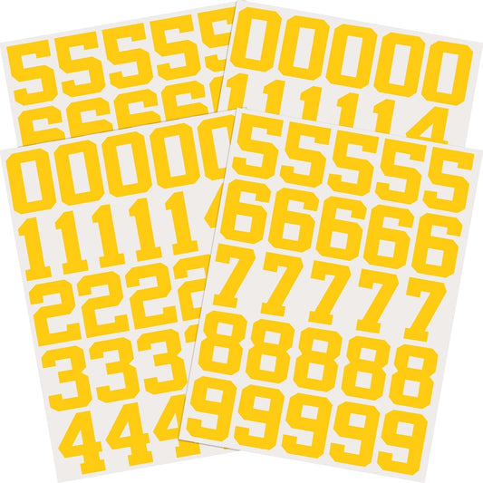 102 Pcs Sports Helmet Numbers Sticker 1.25 Inch Vinyl Helmet Numbers Decals Self Adhesive Hockey Stickers for Baseball, Hockey, Football, Lacrosse, Batting