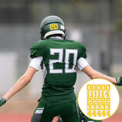 102 Pcs Sports Helmet Numbers Sticker 1.25 Inch Vinyl Helmet Numbers Decals Self Adhesive Hockey Stickers for Baseball, Hockey, Football, Lacrosse, Batting