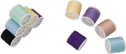 56 Spools Sewing Thread Kit for Hand Sewing and Machine Sewing Use, Colorful Polyester Thread Set 100 Yards Per Spool, 5600 Yards Total
