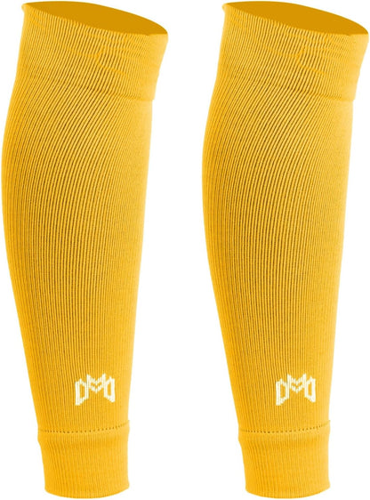Pre Cut Soccer Sock Sleeves, Companion for Soccer Grip Socks, Securely Holds Shin Guards, Compression Leg Warmer