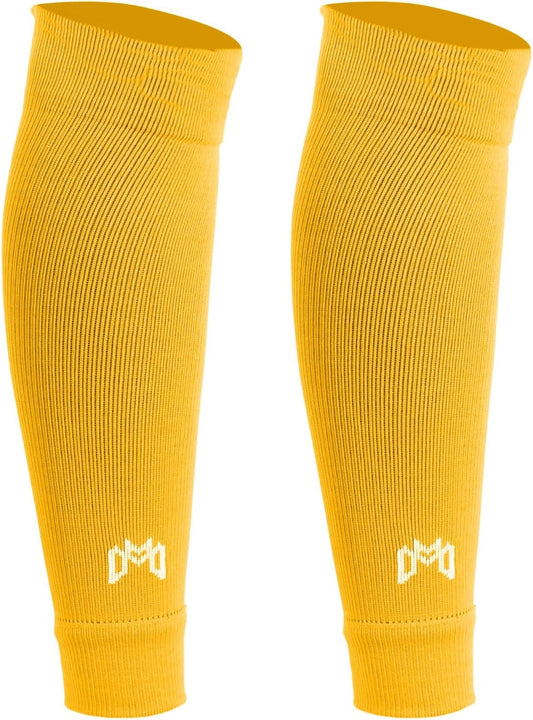 Pre Cut Soccer Sock Sleeves, Companion for Soccer Grip Socks, Securely Holds Shin Guards, Compression Leg Warmer