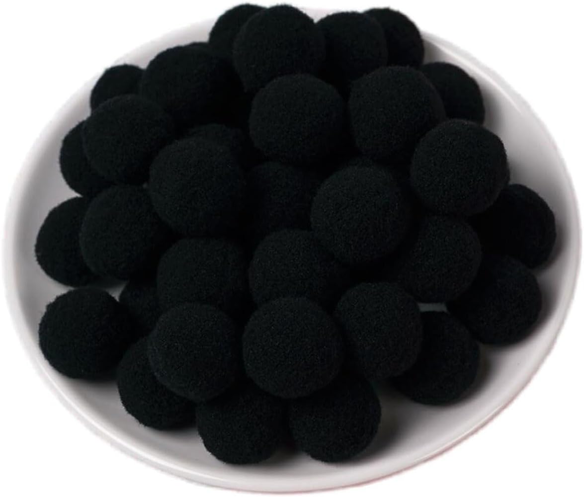 100 Pieces Pom Poms Yellow and White, 1.2 inch Large Craft Pompoms, Soft Fluffy Puff Balls for DIY Arts and Bulk Craft Making Decorations Supplies (Yellow Series, 3 cm / 30 mm)