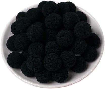 100 Pieces Pom Poms Yellow and White, 1.2 inch Large Craft Pompoms, Soft Fluffy Puff Balls for DIY Arts and Bulk Craft Making Decorations Supplies (Yellow Series, 3 cm / 30 mm)