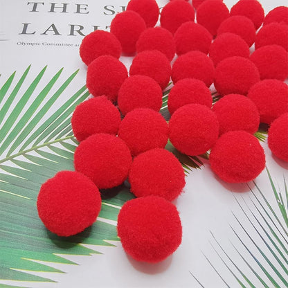 100 Pieces Pom Poms Yellow and White, 1.2 inch Large Craft Pompoms, Soft Fluffy Puff Balls for DIY Arts and Bulk Craft Making Decorations Supplies (Yellow Series, 3 cm / 30 mm)
