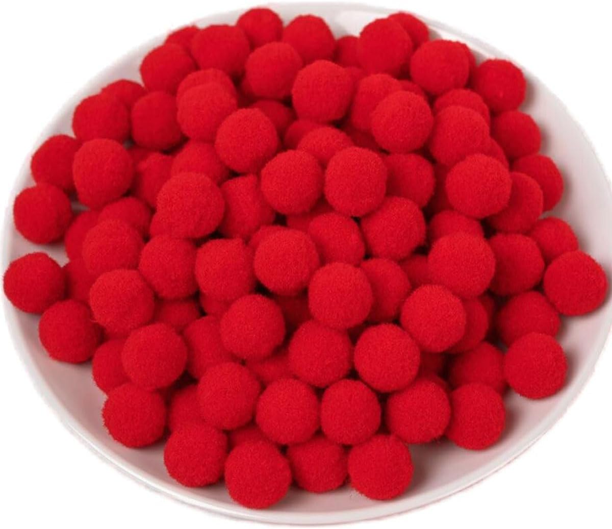100 Pieces Pom Poms Yellow and White, 1.2 inch Large Craft Pompoms, Soft Fluffy Puff Balls for DIY Arts and Bulk Craft Making Decorations Supplies (Yellow Series, 3 cm / 30 mm)