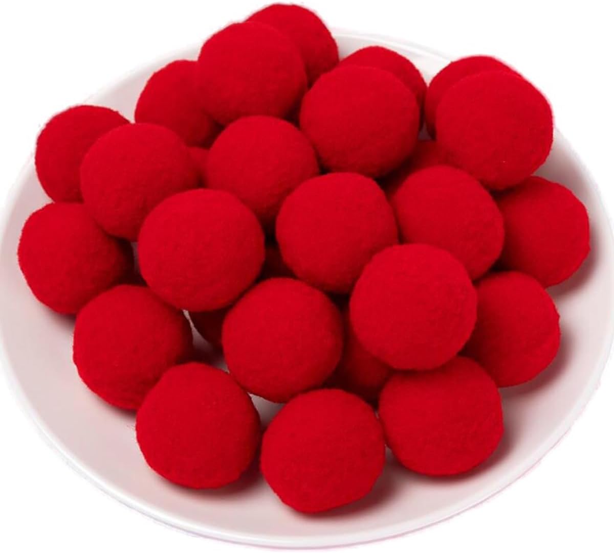 100 Pieces Pom Poms Yellow and White, 1.2 inch Large Craft Pompoms, Soft Fluffy Puff Balls for DIY Arts and Bulk Craft Making Decorations Supplies (Yellow Series, 3 cm / 30 mm)