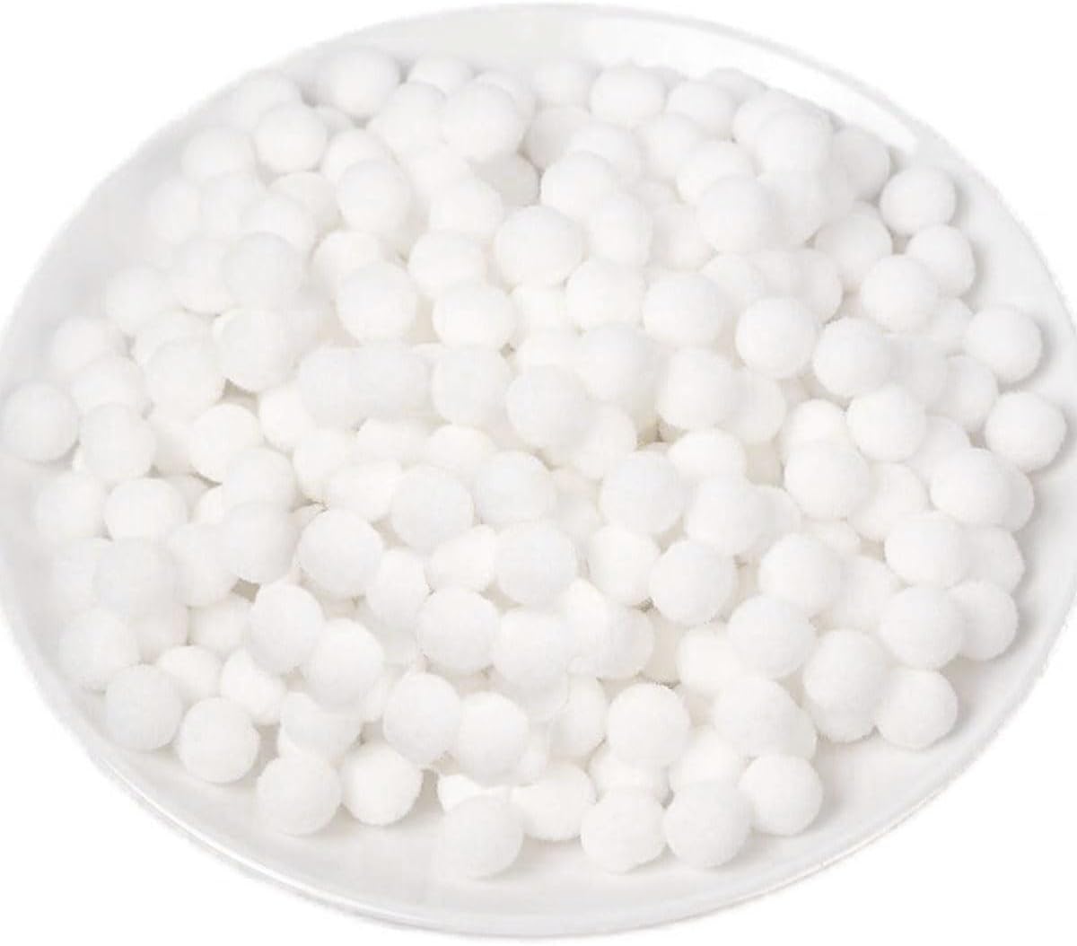 100 Pieces Pom Poms Yellow and White, 1.2 inch Large Craft Pompoms, Soft Fluffy Puff Balls for DIY Arts and Bulk Craft Making Decorations Supplies (Yellow Series, 3 cm / 30 mm)