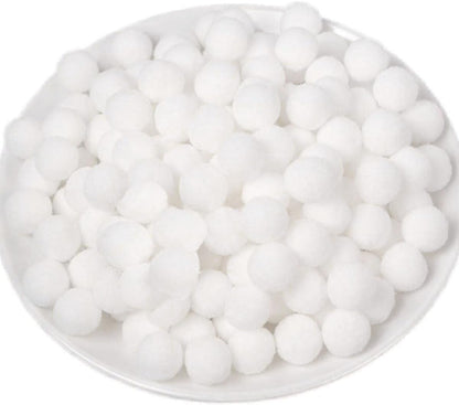 100 Pieces Pom Poms Yellow and White, 1.2 inch Large Craft Pompoms, Soft Fluffy Puff Balls for DIY Arts and Bulk Craft Making Decorations Supplies (Yellow Series, 3 cm / 30 mm)
