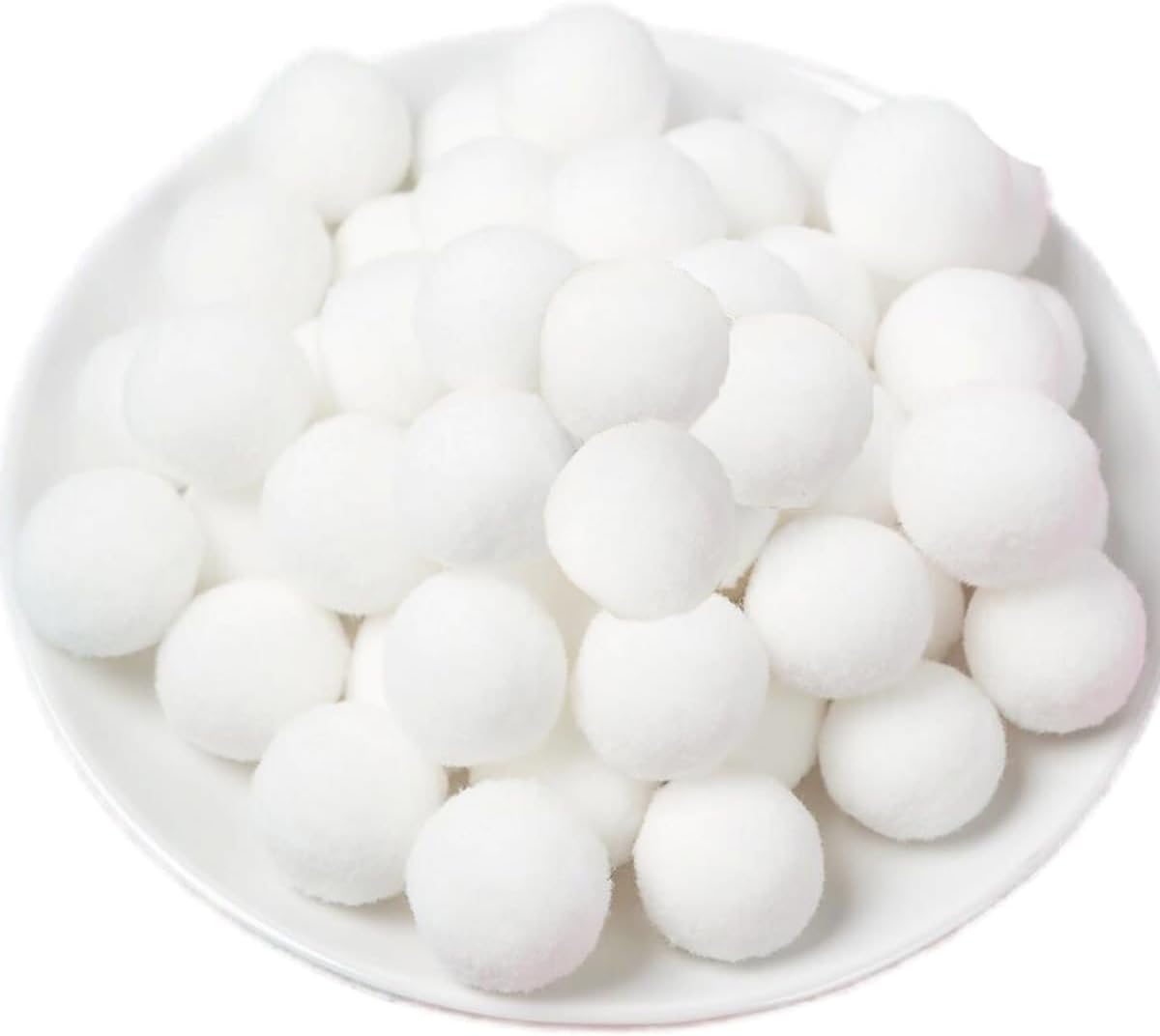 100 Pieces Pom Poms Yellow and White, 1.2 inch Large Craft Pompoms, Soft Fluffy Puff Balls for DIY Arts and Bulk Craft Making Decorations Supplies (Yellow Series, 3 cm / 30 mm)