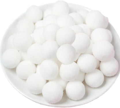 100 Pieces Pom Poms Yellow and White, 1.2 inch Large Craft Pompoms, Soft Fluffy Puff Balls for DIY Arts and Bulk Craft Making Decorations Supplies (Yellow Series, 3 cm / 30 mm)