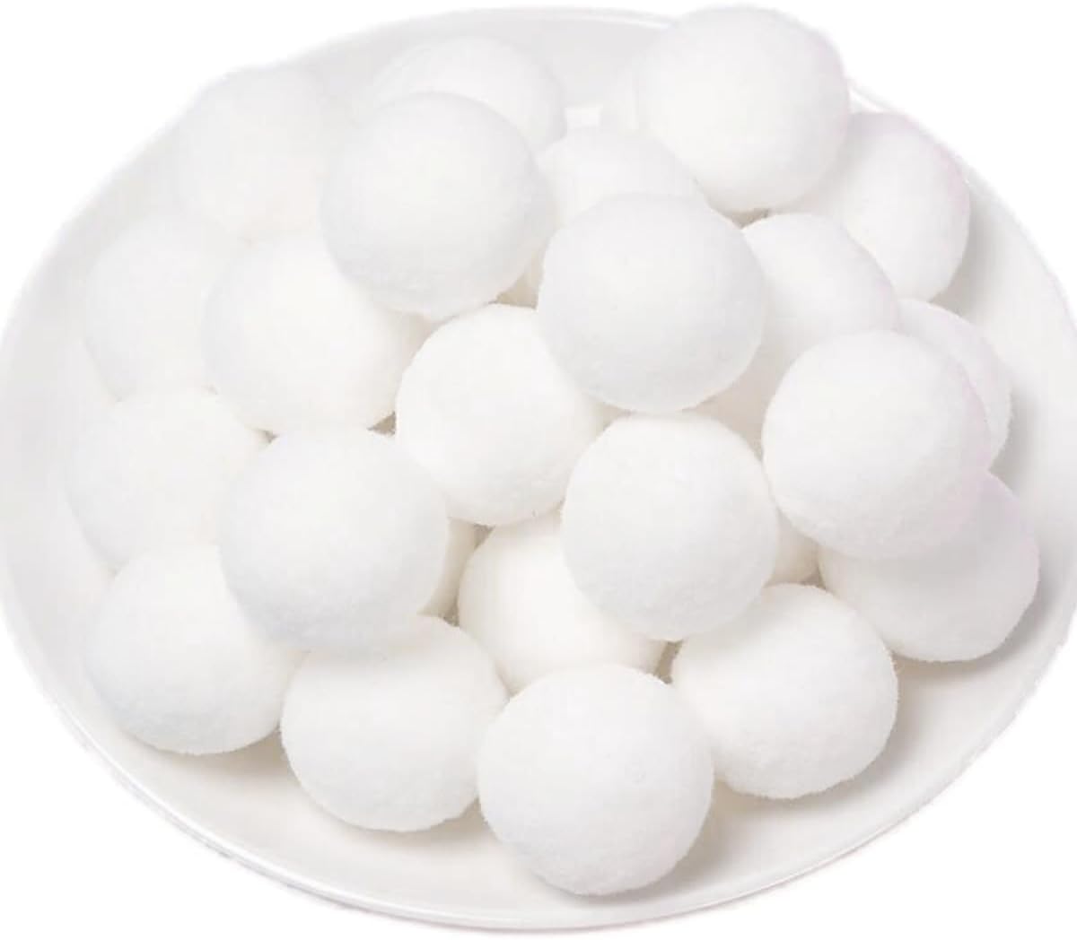 100 Pieces Pom Poms Yellow and White, 1.2 inch Large Craft Pompoms, Soft Fluffy Puff Balls for DIY Arts and Bulk Craft Making Decorations Supplies (Yellow Series, 3 cm / 30 mm)