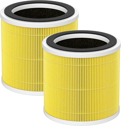 2 Pack PX500 Pet Care Replacement Filter Compatible with Purivortex PX500 Air Purifier, 3-in-1 PX500 Air Filter, Yellow