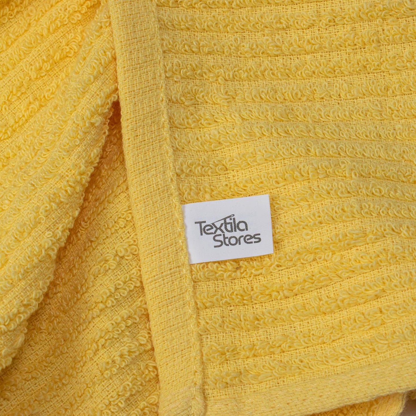Bar Mop Towels - 16x19 Inches - Pack of 12 - Lemon Yellow - Cotton Dish Cloths & Cleaning Towels for Kitchen, Bar, Restaurant, Household Use – Absorbent, Durable, Reusable