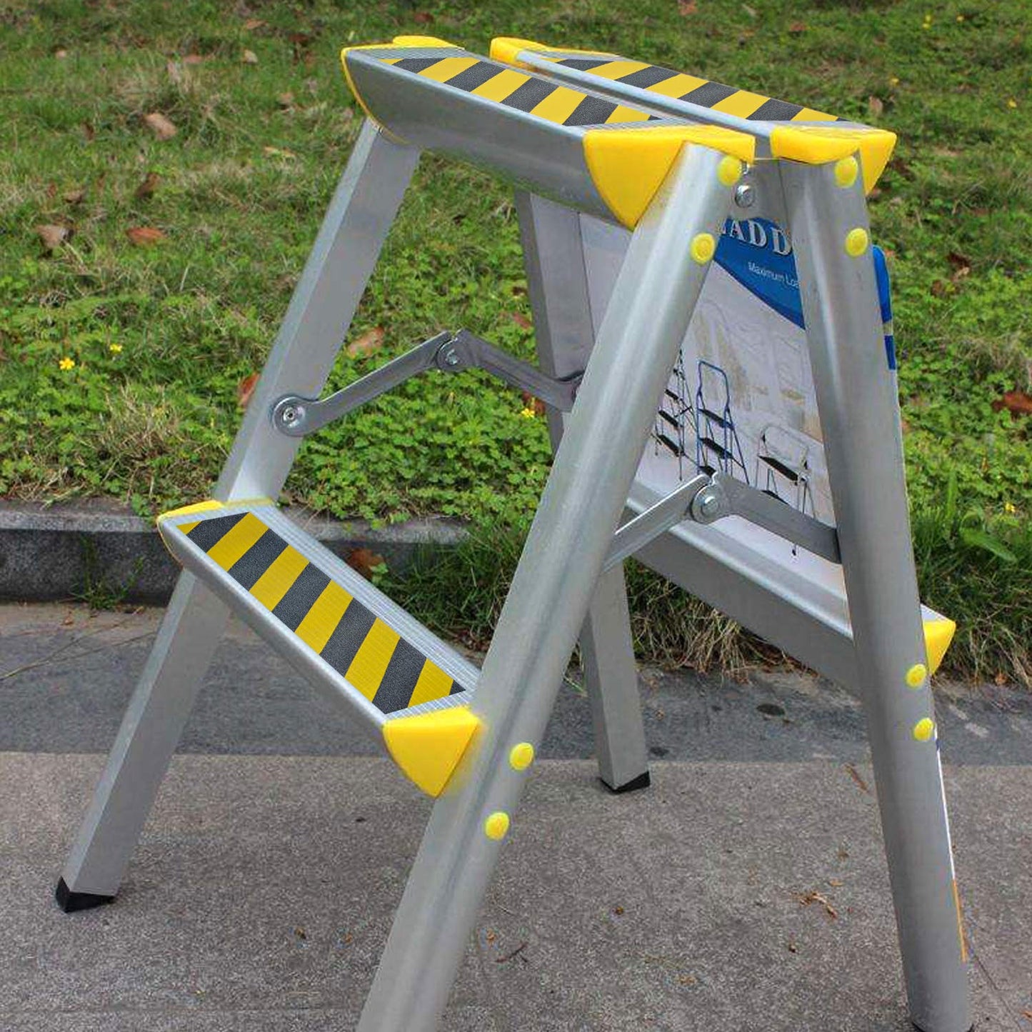Anti Slip Tape, 2In x 16.4ft Safety Non Slip Tape Outdoor Waterproof | Anti Slip Tape, Anti Slip Tape for Stairs, High Adhesive Grip Tape for Stairs, Tread Step, Ramp, Skateboard, (Yellow/Black)