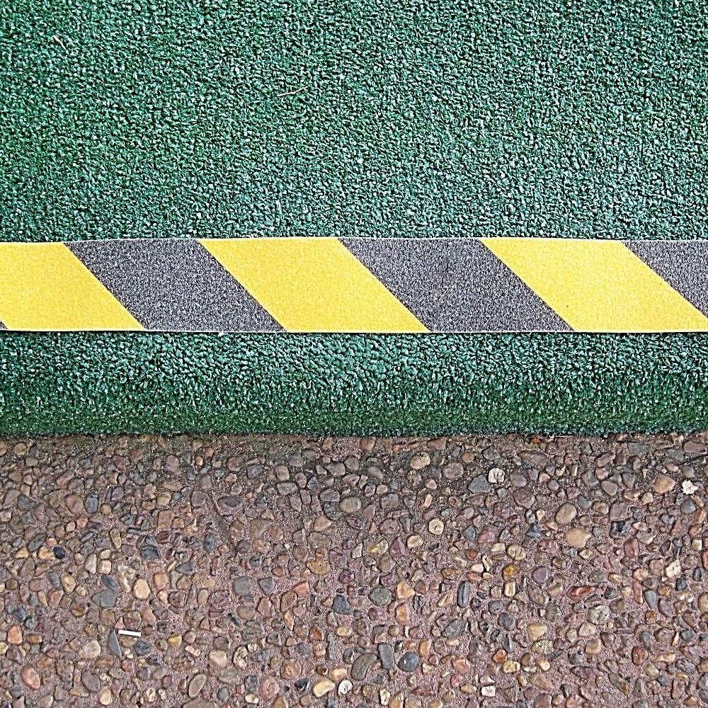 Anti Slip Tape, 2In x 16.4ft Safety Non Slip Tape Outdoor Waterproof | Anti Slip Tape, Anti Slip Tape for Stairs, High Adhesive Grip Tape for Stairs, Tread Step, Ramp, Skateboard, (Yellow/Black)