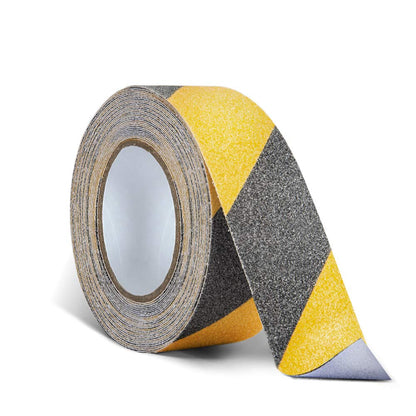 Anti Slip Tape, 2In x 16.4ft Safety Non Slip Tape Outdoor Waterproof | Anti Slip Tape, Anti Slip Tape for Stairs, High Adhesive Grip Tape for Stairs, Tread Step, Ramp, Skateboard, (Yellow/Black)