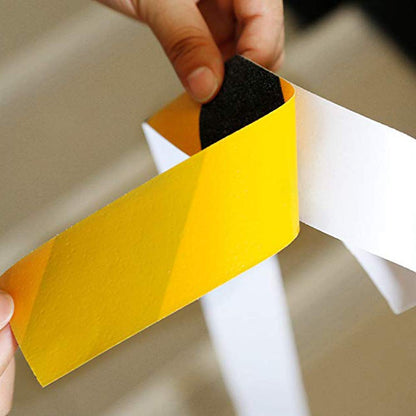 Anti Slip Tape, 2In x 16.4ft Safety Non Slip Tape Outdoor Waterproof | Anti Slip Tape, Anti Slip Tape for Stairs, High Adhesive Grip Tape for Stairs, Tread Step, Ramp, Skateboard, (Yellow/Black)