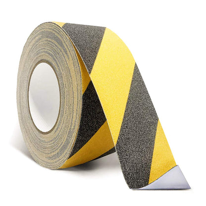 Anti Slip Tape, 2In x 16.4ft Safety Non Slip Tape Outdoor Waterproof | Anti Slip Tape, Anti Slip Tape for Stairs, High Adhesive Grip Tape for Stairs, Tread Step, Ramp, Skateboard, (Yellow/Black)
