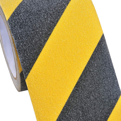 Anti Slip Tape, 2In x 16.4ft Safety Non Slip Tape Outdoor Waterproof | Anti Slip Tape, Anti Slip Tape for Stairs, High Adhesive Grip Tape for Stairs, Tread Step, Ramp, Skateboard, (Yellow/Black)