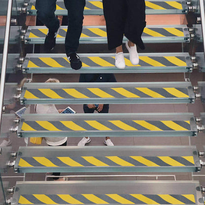 Anti Slip Tape, 2In x 16.4ft Safety Non Slip Tape Outdoor Waterproof | Anti Slip Tape, Anti Slip Tape for Stairs, High Adhesive Grip Tape for Stairs, Tread Step, Ramp, Skateboard, (Yellow/Black)