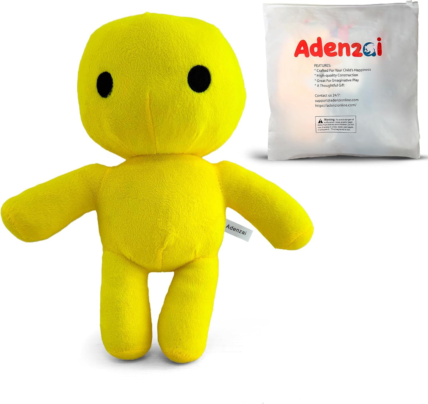 Wobbly Life Yellow Man Plush Toy – Soft Stuffed Animal Character Plushie, Cute Wobbly Life Plushies Yellow Man Octopus Inspired Plush Gift for Kids and Gamers