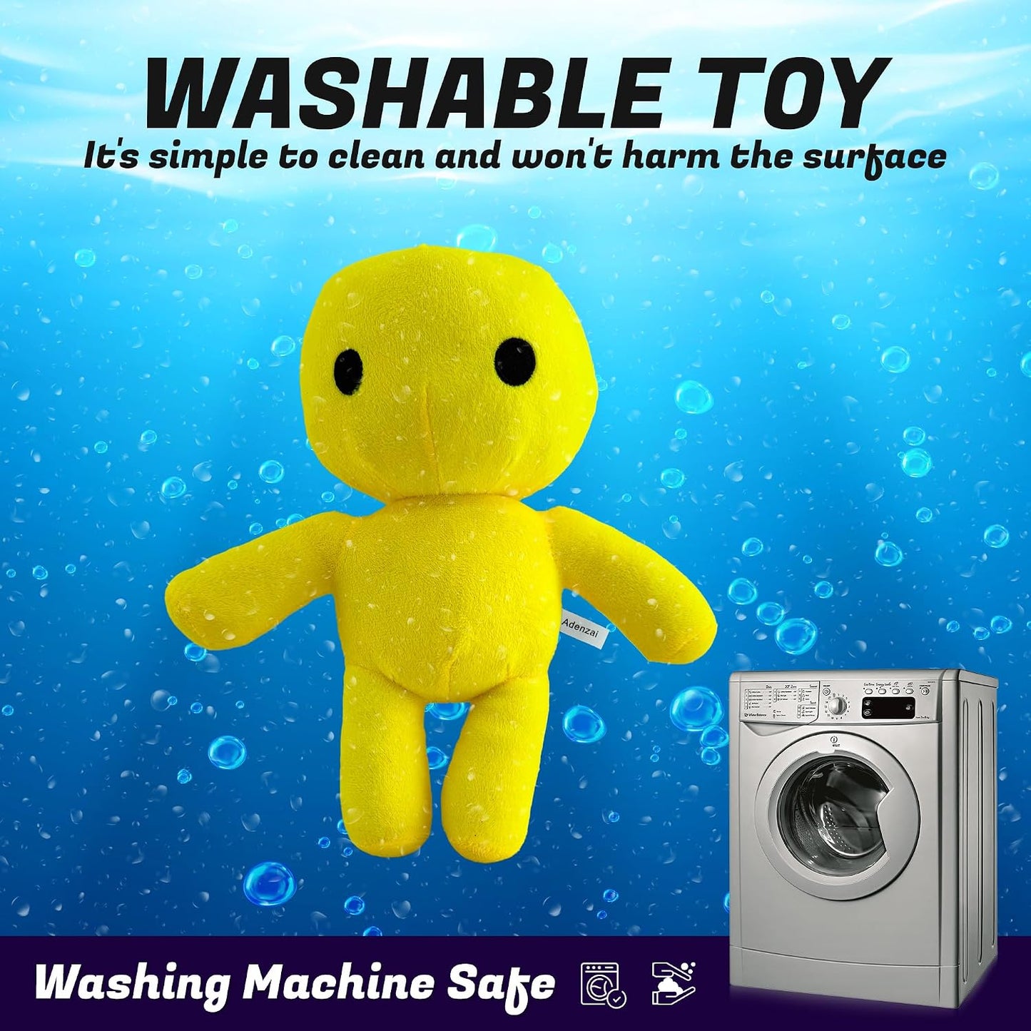 Wobbly Life Yellow Man Plush Toy – Soft Stuffed Animal Character Plushie, Cute Wobbly Life Plushies Yellow Man Octopus Inspired Plush Gift for Kids and Gamers