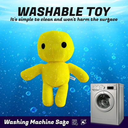 Wobbly Life Yellow Man Plush Toy – Soft Stuffed Animal Character Plushie, Cute Wobbly Life Plushies Yellow Man Octopus Inspired Plush Gift for Kids and Gamers