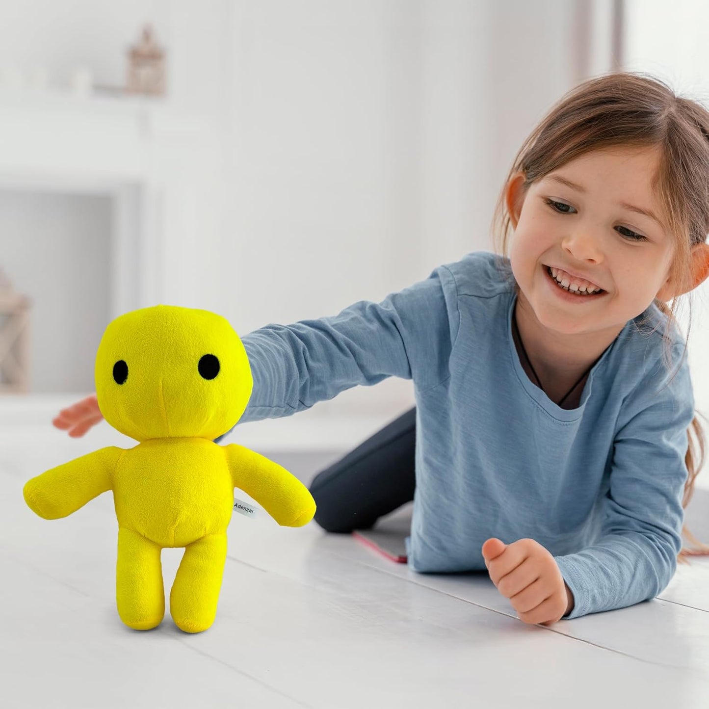 Wobbly Life Yellow Man Plush Toy – Soft Stuffed Animal Character Plushie, Cute Wobbly Life Plushies Yellow Man Octopus Inspired Plush Gift for Kids and Gamers