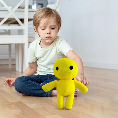 Wobbly Life Yellow Man Plush Toy – Soft Stuffed Animal Character Plushie, Cute Wobbly Life Plushies Yellow Man Octopus Inspired Plush Gift for Kids and Gamers