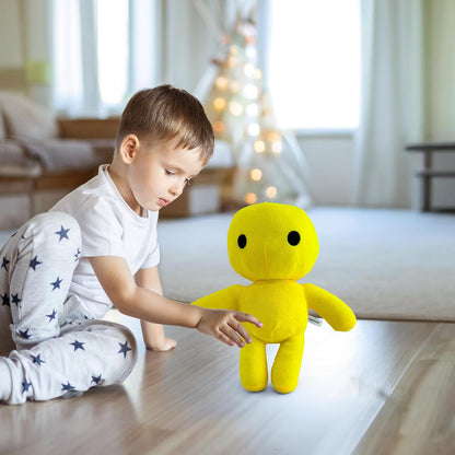 Wobbly Life Yellow Man Plush Toy – Soft Stuffed Animal Character Plushie, Cute Wobbly Life Plushies Yellow Man Octopus Inspired Plush Gift for Kids and Gamers