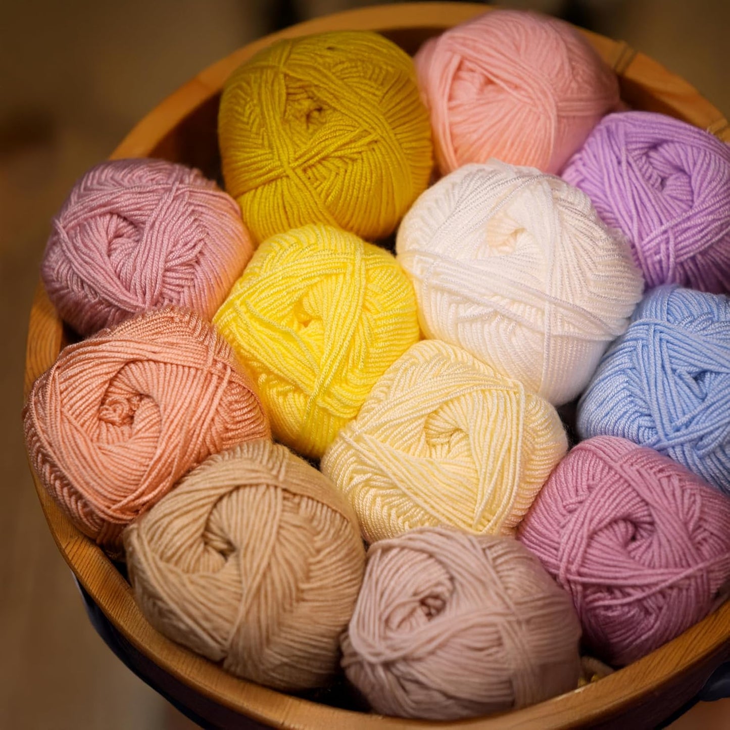 Softee Baby Yarn,%100 Premium Anti-Pilling Acrylic, 3.5 Oz, 273 yd (100gr/250 mt), Light Yellow Soft Yarn for Crocheting and Knitting (Light Yellow, 1 Skein)