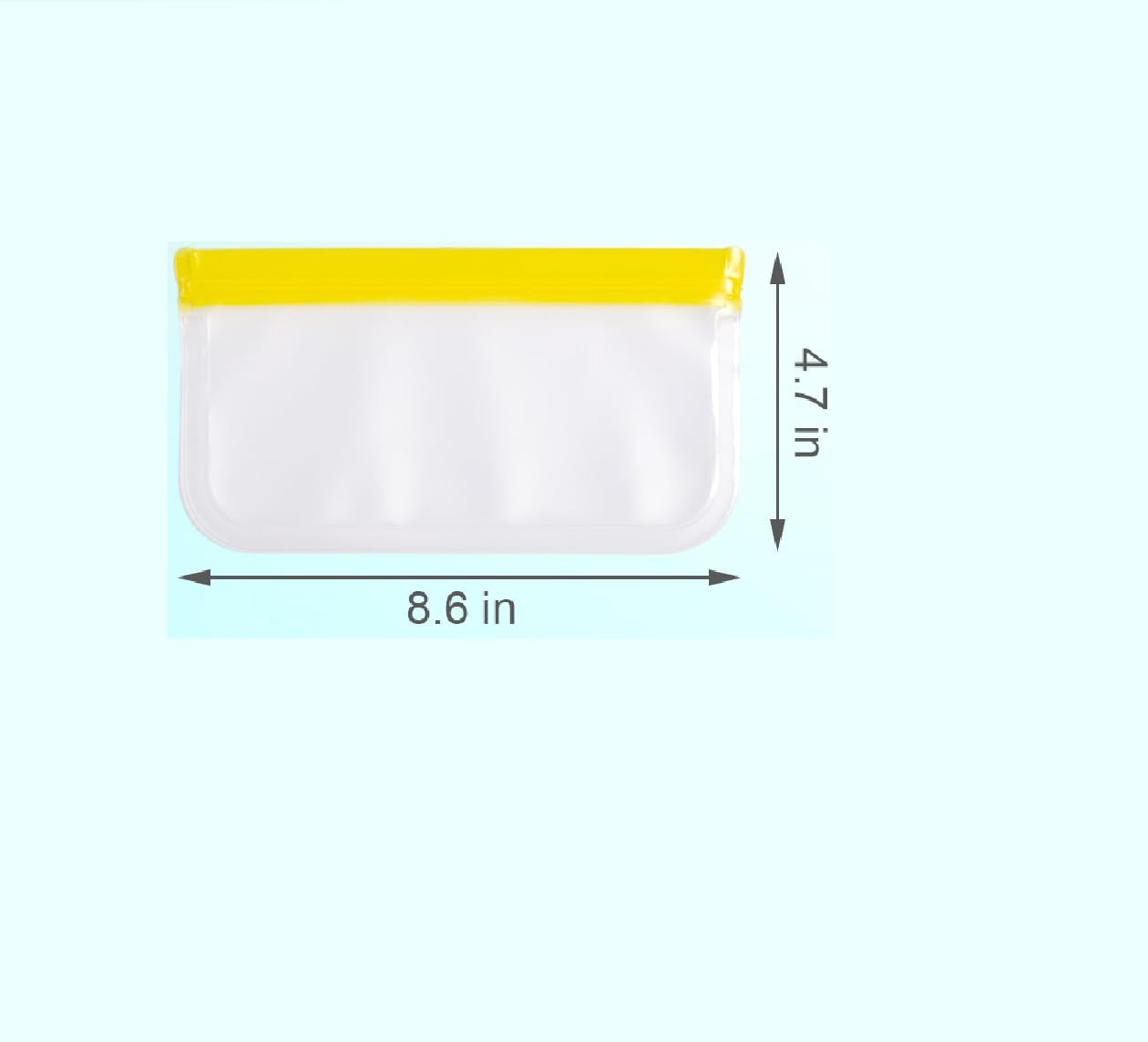 Reusable Food Storage Silicone Bags, Reusable food storage bags, Leakproof Freezer, BPA Free, 1 Yellow Snack Bags, for Home Kitchen, Marinate Food Travel, Fridge Organization