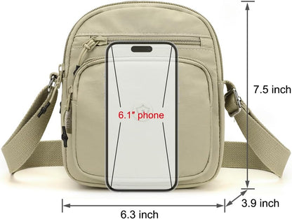 Small Crossbody Bags for Women Nylon Crossbody Purse Mini Shoulder Handbags