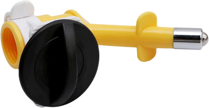 1Pcs Pet Water Dispenser Nozzle Dogs Cats Water Feeder Nozzle No-Drip Water Dispenser Fountain Bottle Head Anti-Leaking Pet Hanging Drinking Nozzle, Yellow