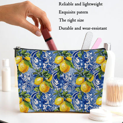 Lemon Bag Italy Travel Essentials Makeup Bag Travel Italian Gift | Lemon Gifts for Travelers Women Girl Niece Cosmetic Bag Toiletry Bags for Christmas Thanksgiving Vacation Bridal Shower Gifts