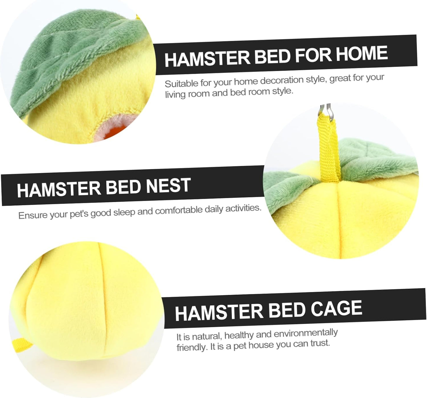Guinea Pig Bedding Bed Cage Warm Nest Pet Bed for Guinea Pig Nest Cage Liner