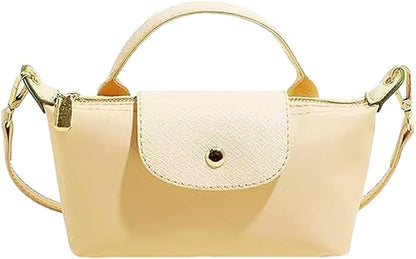 Mini Crossbody Bags for Women - Quilted Handbags Purses with Adjustable Strap, Nylon Small Handbags