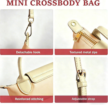 Mini Crossbody Bags for Women - Quilted Handbags Purses with Adjustable Strap, Nylon Small Handbags