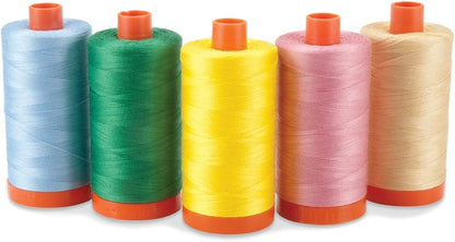 A1050-1135 Solid 50wt 1422yds Pale Yellow Mako Cotton Thread