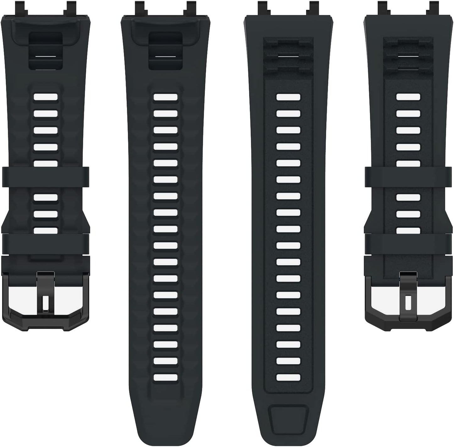 Band with Case for Amazfit T-Rex 2 Watch, Hard PC Protective Bumper Cover Replacement Silicone Watch Strap for Amazfit T Rex 2 Smartwatch Accessory