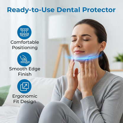 Reviv R2 Pre-Formed Dental Protector and Mouthpiece | 100% Food Grade Soft Silicone, Ready-to-Wear Comfort | BPA-Free, Reusable, Slim Profile Adult Bite Guard - Medium (Yellow)