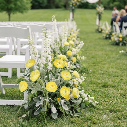 Yellow Ranunculus Flowers 5PCS Artificial Peonies for Home Decor | 19.6" Faux Ranunculus Flowers Real Touch Persian buttercup Stems for Wedding Bouquet Bridal Shower Home Table Centerpiece