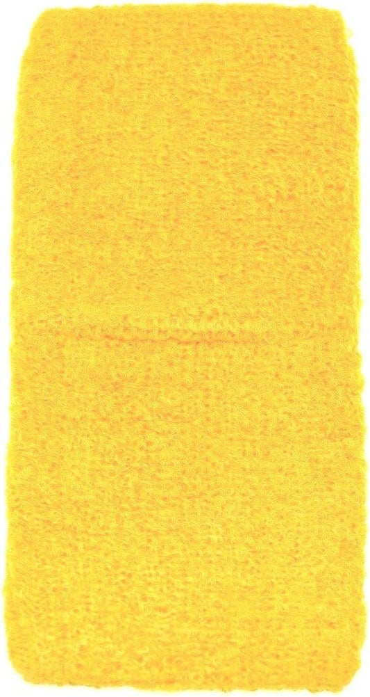 Sport Wristband Armband-terry-yellow