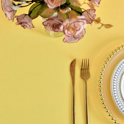 Yellow Square Tablecloth Waterproof Stain Resistant Wrinkle Free Table Cloth 210GSM Polyester Wipeable Table Cover for Party, Banquet, Indoor and Outdoor - Rectangle/Rectangular, 60 x 60 inch