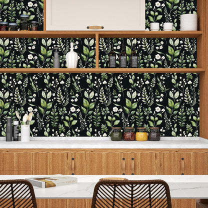 Yellow Vintage Lemon Bird Peel and Stick Wallpaper 17.5" x 118" | Waterproof Vinyl Self Adhesive Removable Renter Friendly Floral Contact Paper