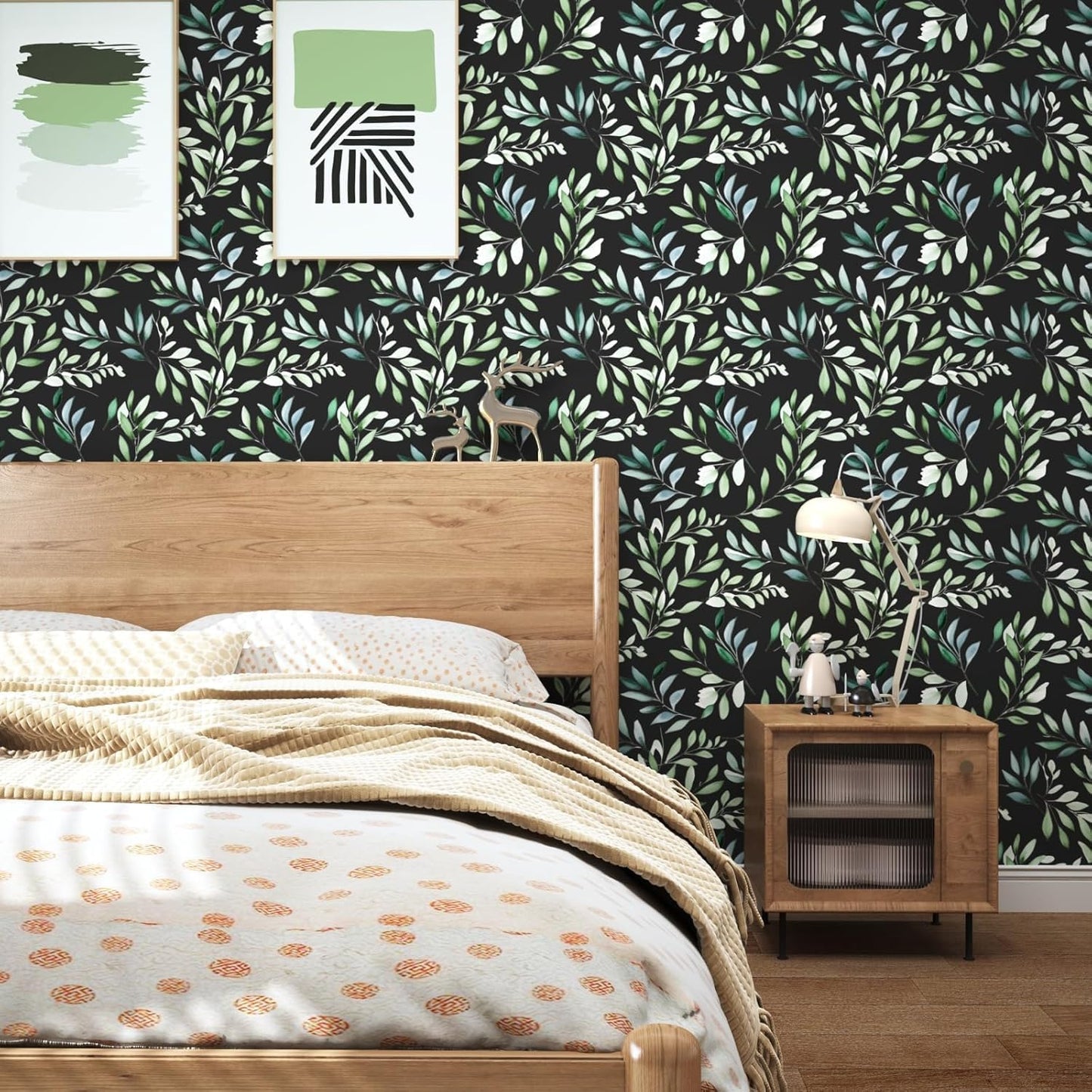 Yellow Vintage Lemon Bird Peel and Stick Wallpaper 17.5" x 118" | Waterproof Vinyl Self Adhesive Removable Renter Friendly Floral Contact Paper