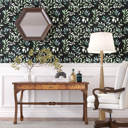 Yellow Vintage Lemon Bird Peel and Stick Wallpaper 17.5" x 118" | Waterproof Vinyl Self Adhesive Removable Renter Friendly Floral Contact Paper
