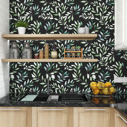 Yellow Vintage Lemon Bird Peel and Stick Wallpaper 17.5" x 118" | Waterproof Vinyl Self Adhesive Removable Renter Friendly Floral Contact Paper