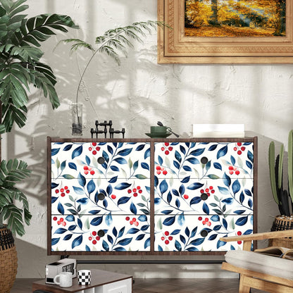 Yellow Vintage Lemon Bird Peel and Stick Wallpaper 17.5" x 118" | Waterproof Vinyl Self Adhesive Removable Renter Friendly Floral Contact Paper